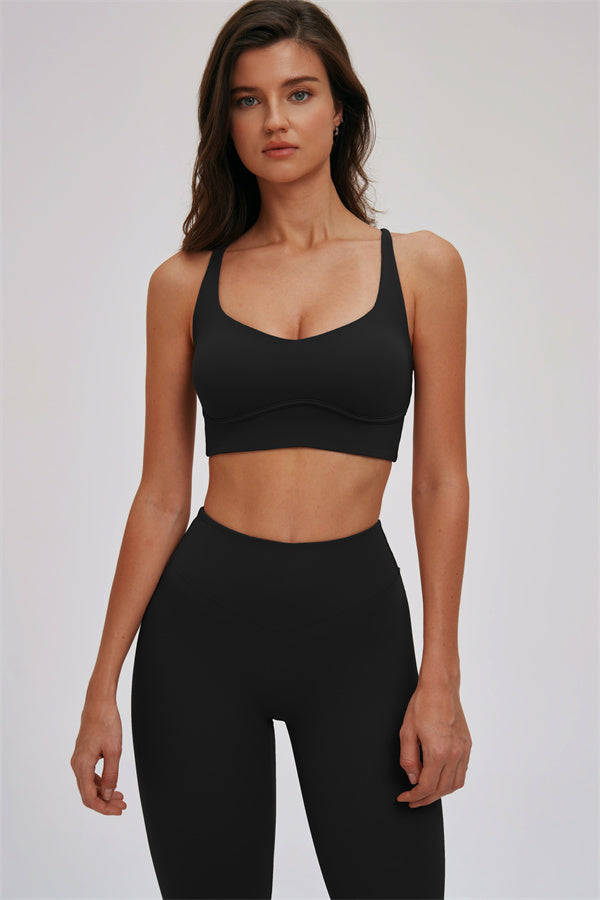Kinetic Cross Back High Support Sports Bra