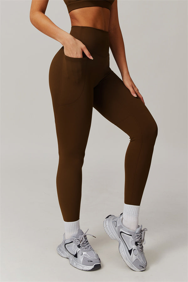 Blissful Rose One-Shoulder Sports Bra & Leggings Set