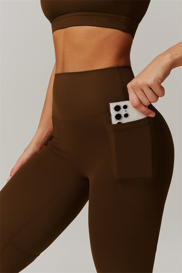 Blissful Rose One-Shoulder Sports Bra & Leggings Set
