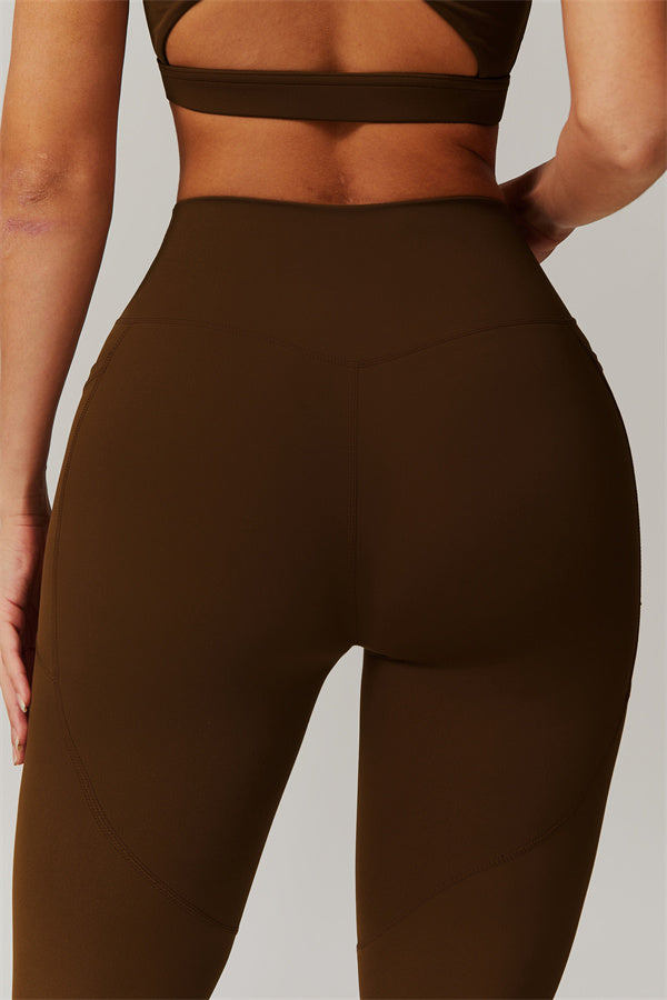 Blissful Rose One-Shoulder Sports Bra & Leggings Set