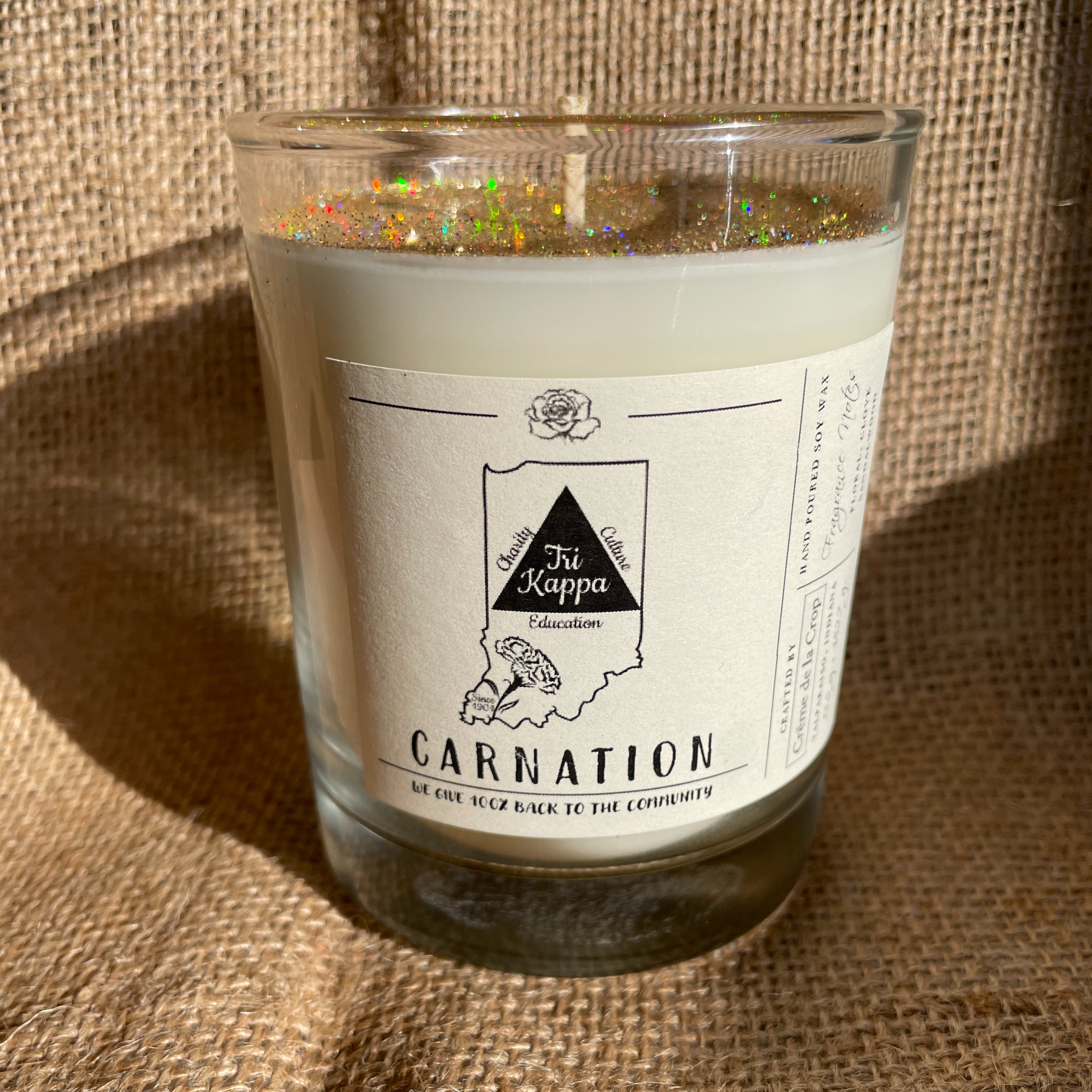 Soy Candle - Tri Kappa (Carnation)