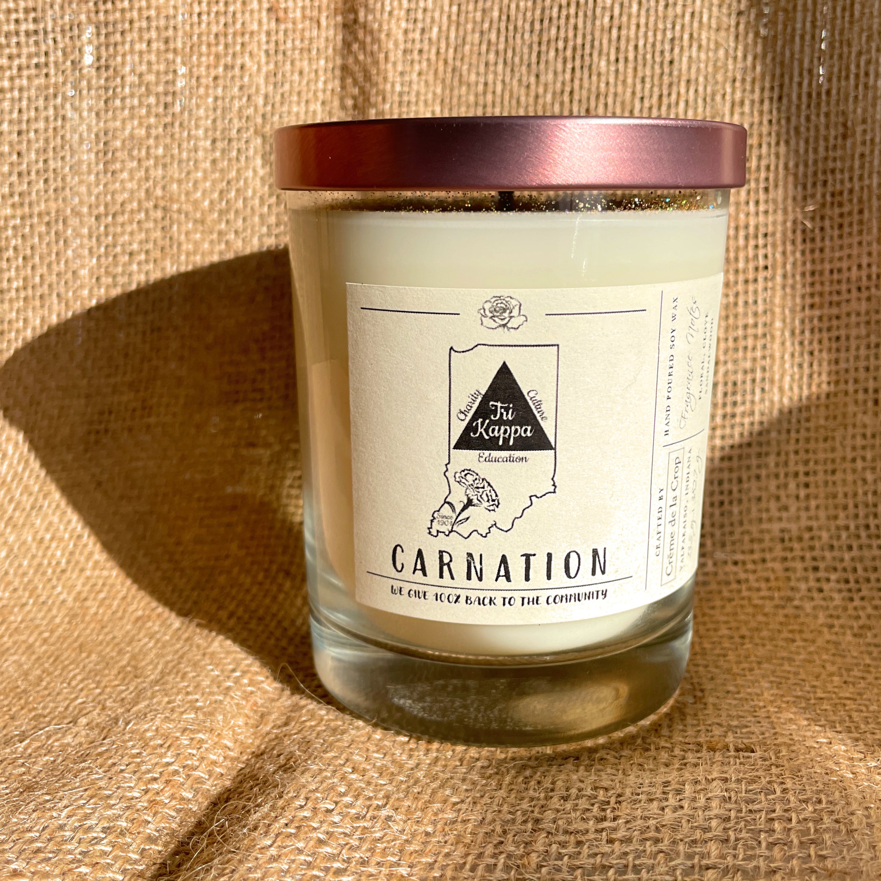 Soy Candle - Tri Kappa (Carnation)