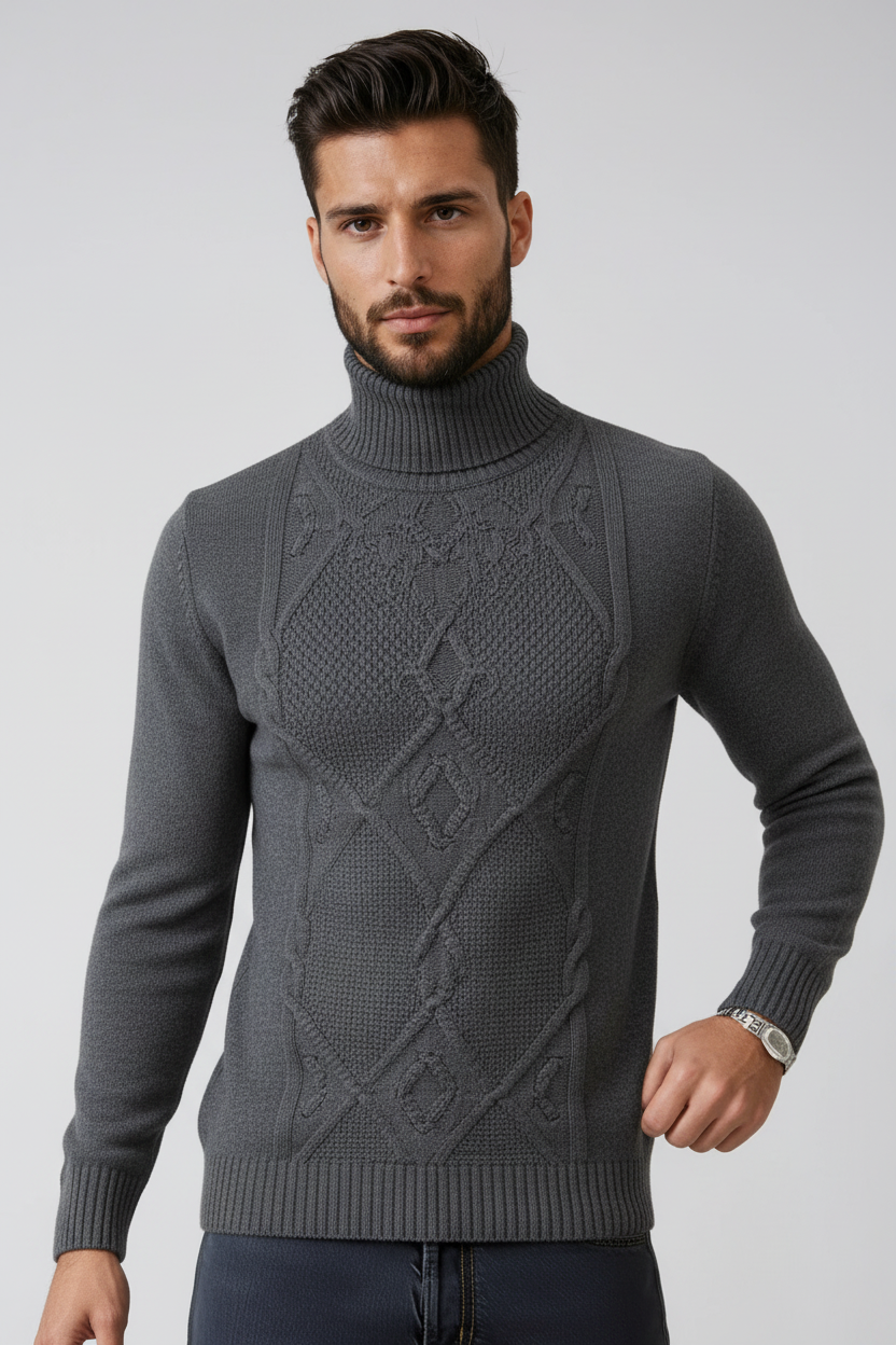 Charcoal Turtleneck