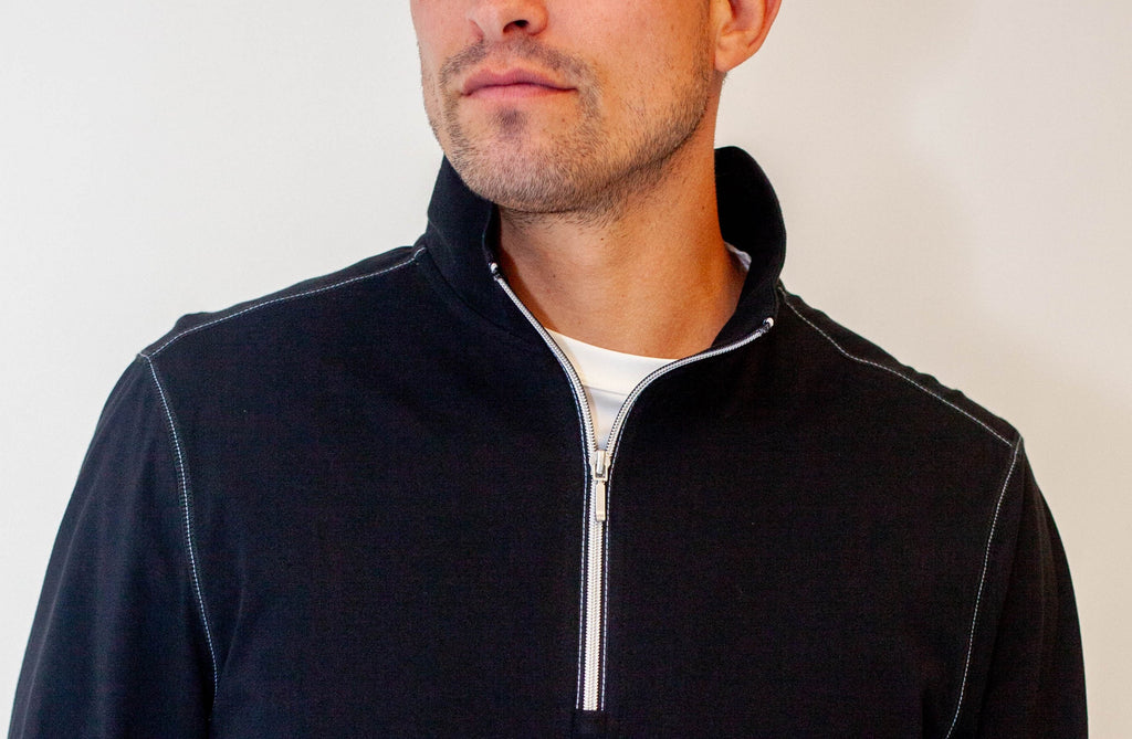 Cinqo Travel Half Zip 2-Pack - Black/White