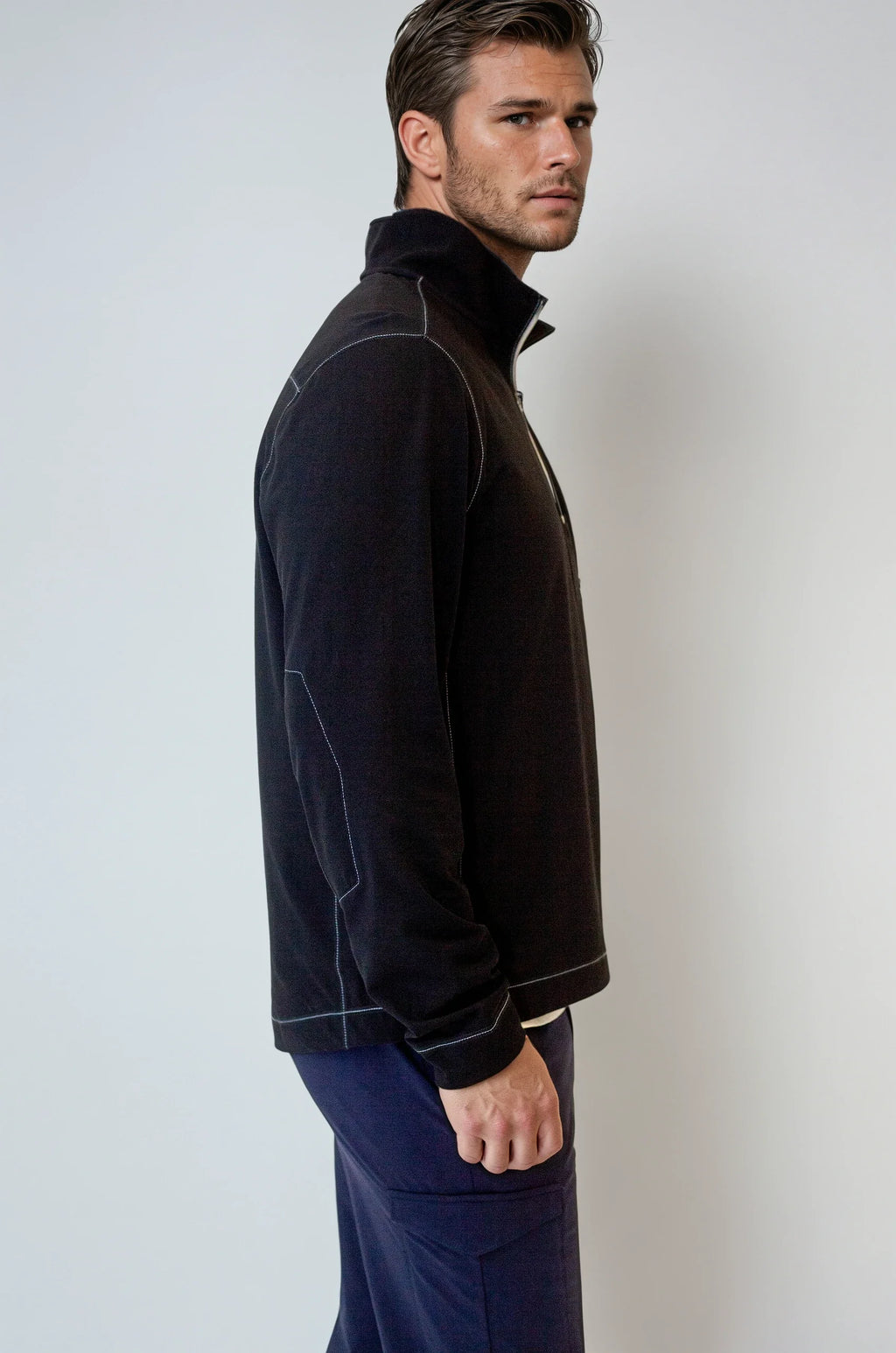Cinqo Travel Half Zip 2-Pack - Black/White
