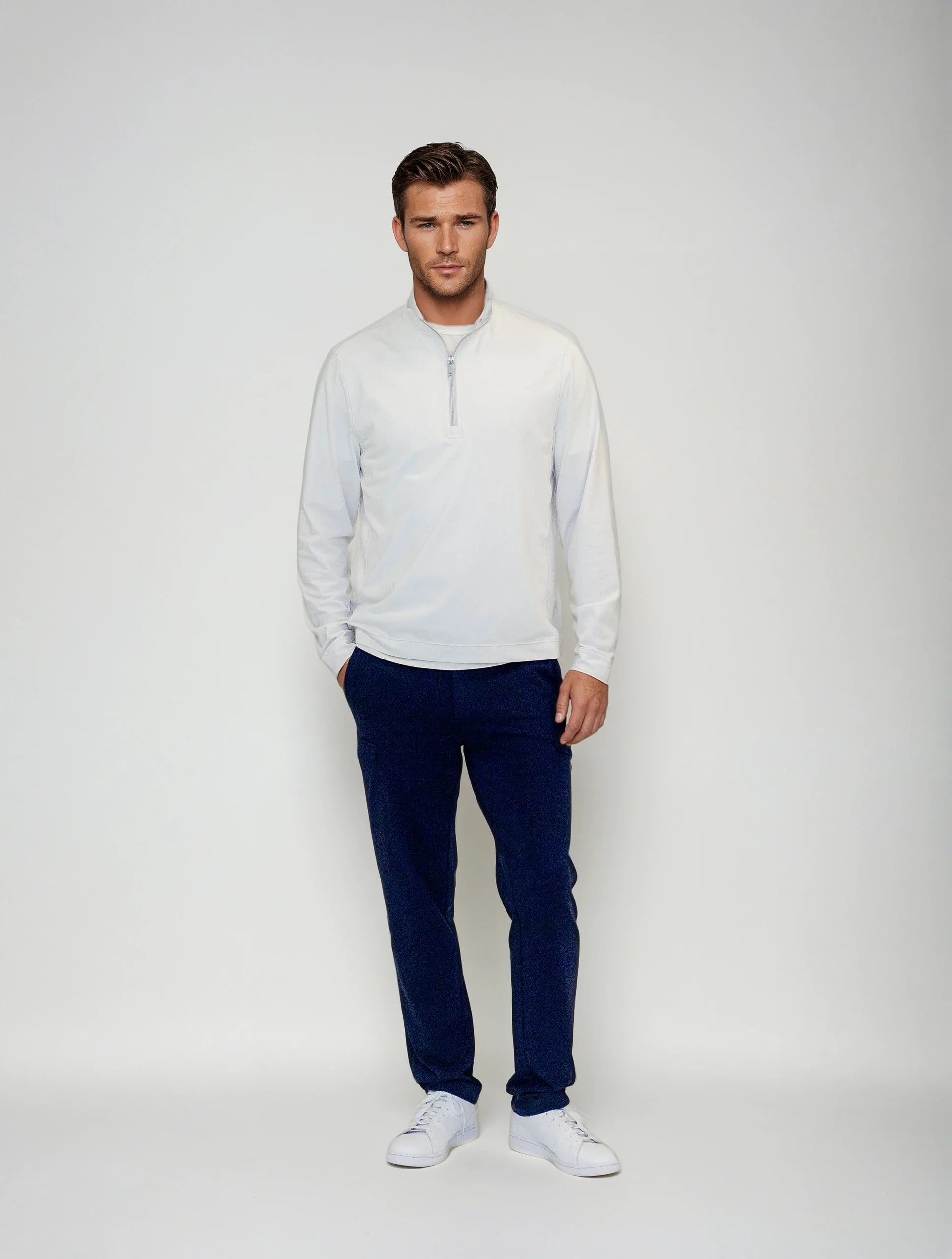 Cinqo Travel Half Zip 2-Pack - Black/White