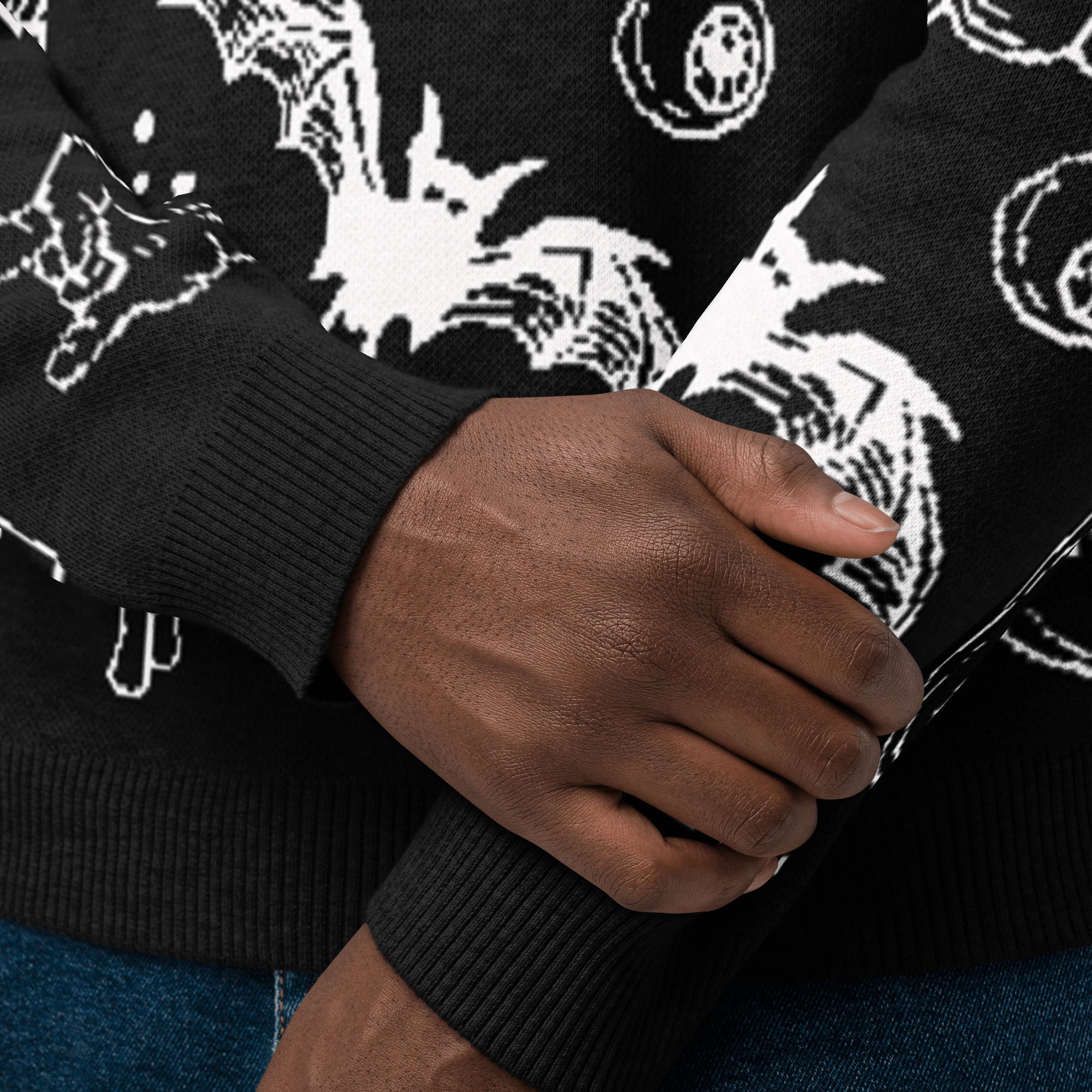 Cozy Creep Knit Crewneck Sweater