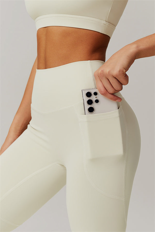 Blissful Rose One-Shoulder Sports Bra & Leggings Set
