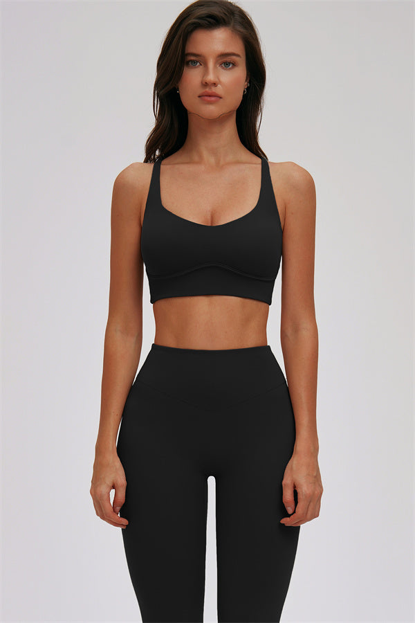 Kinetic Cross Back High Support Sports Bra