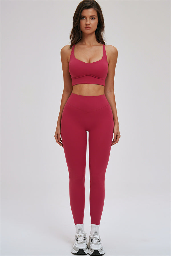 Kinetic Cross Back High Support Sports Bra