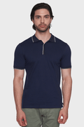 The Mercerized Cotton Polo (Navy)