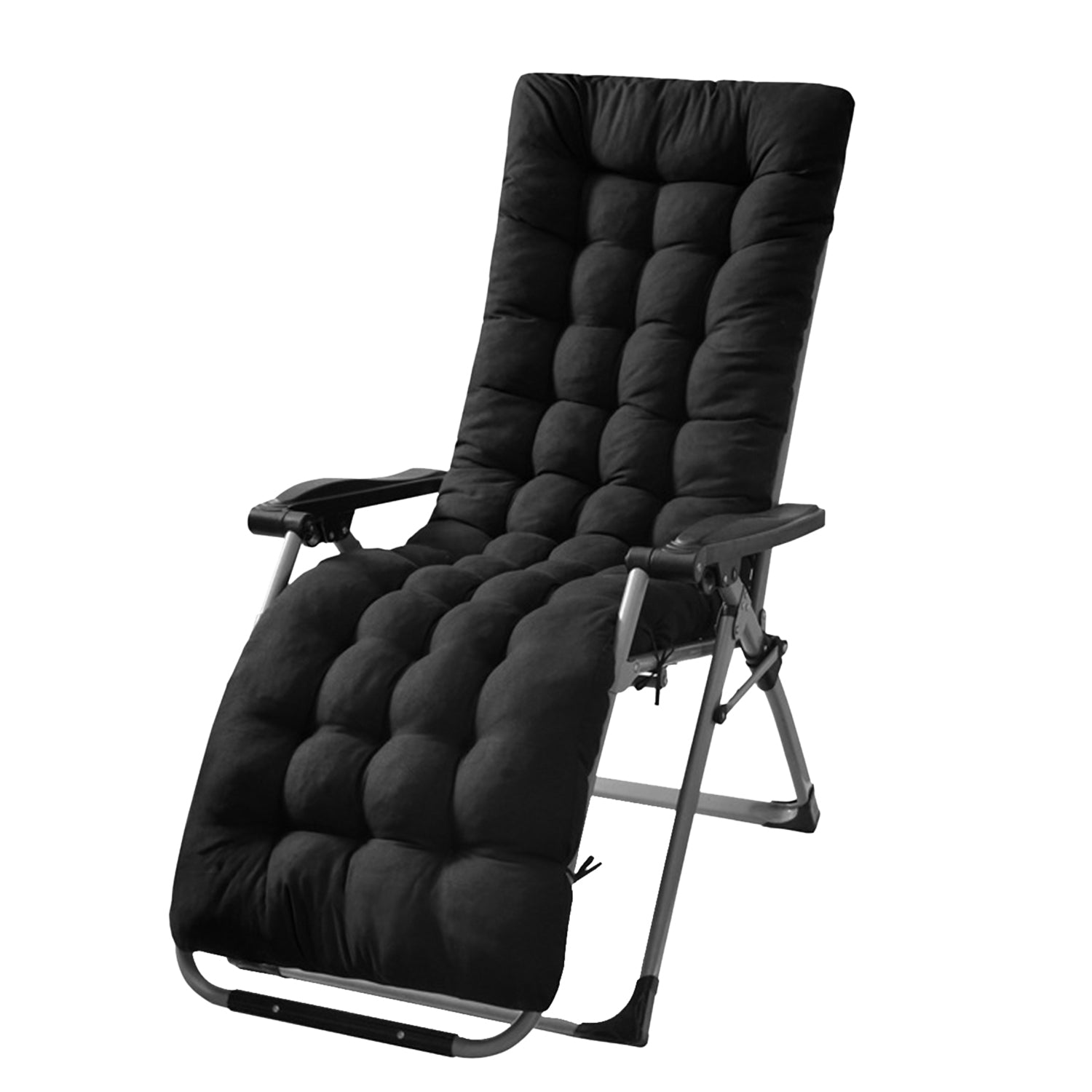 71x22in Chaise Lounger Cushion Recliner Rocking Chair Sofa Mat Deck Chair Cushion