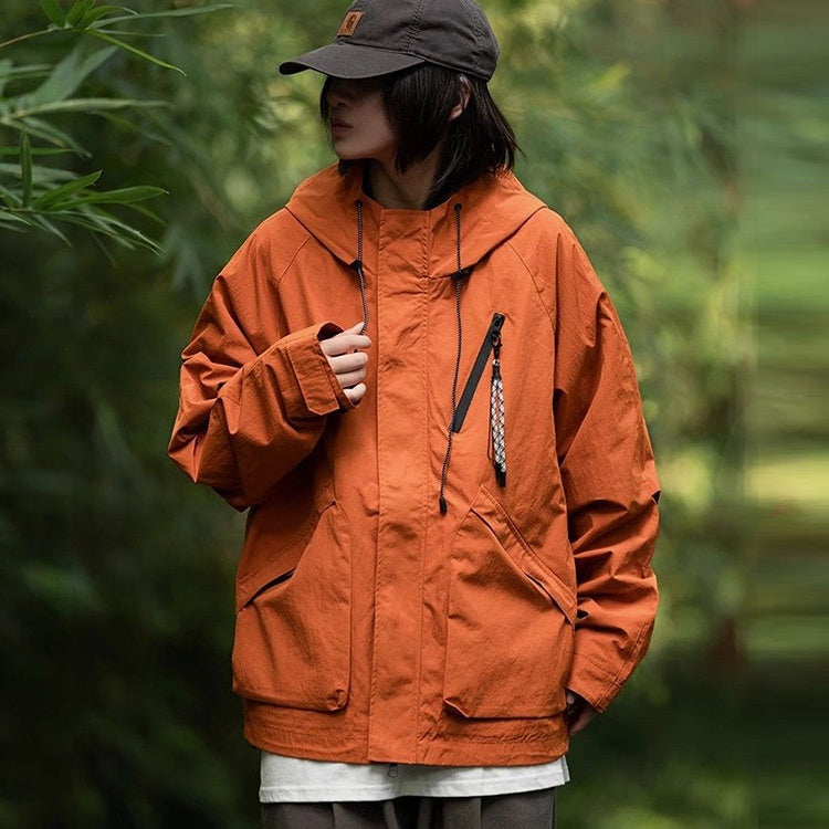 Spring Outdoor Jacket - Windproof & Waterproof Hooded Functional Jacket