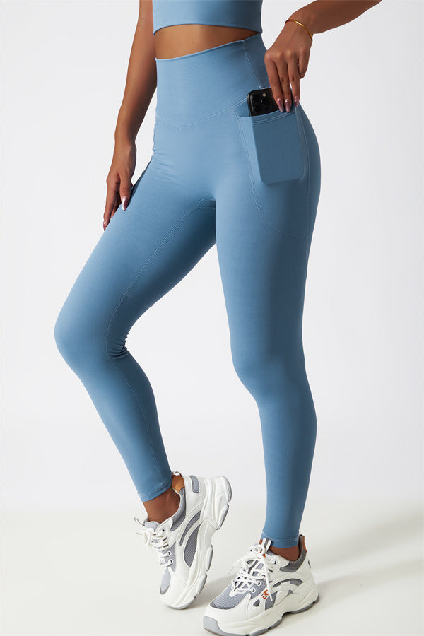 Blissful Rose One-Shoulder Sports Bra & Leggings Set