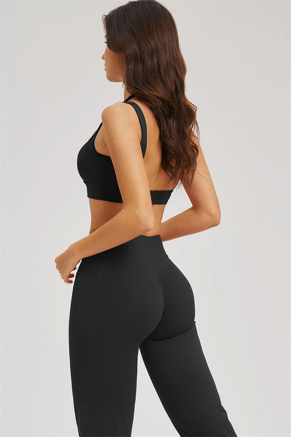 The Sizzle Sports Bra Flared Leggings 2-Piece Set