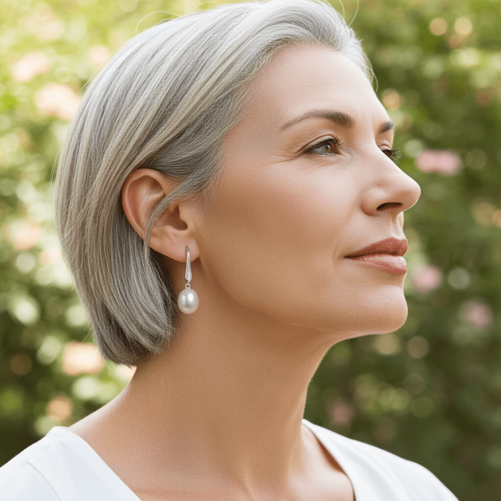 Elegant 925 Sterling Silver Pearl Drop Earrings – Hypoallergenic & Rhodium-Plated for Sensitive Skin | Women's | Amtikiss Casuals