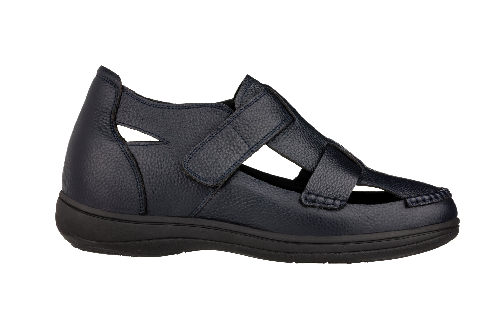 CALTO - K2663 - 3.2 Inches Taller (Navy) - Casual Fisherman Sandal