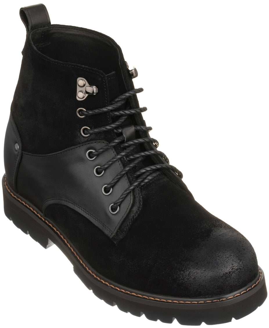 Men's Black Elevator Shoes K8701