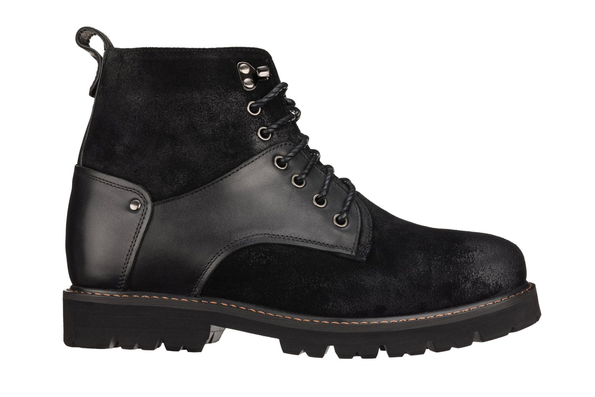 Men's Black Elevator Shoes K8701