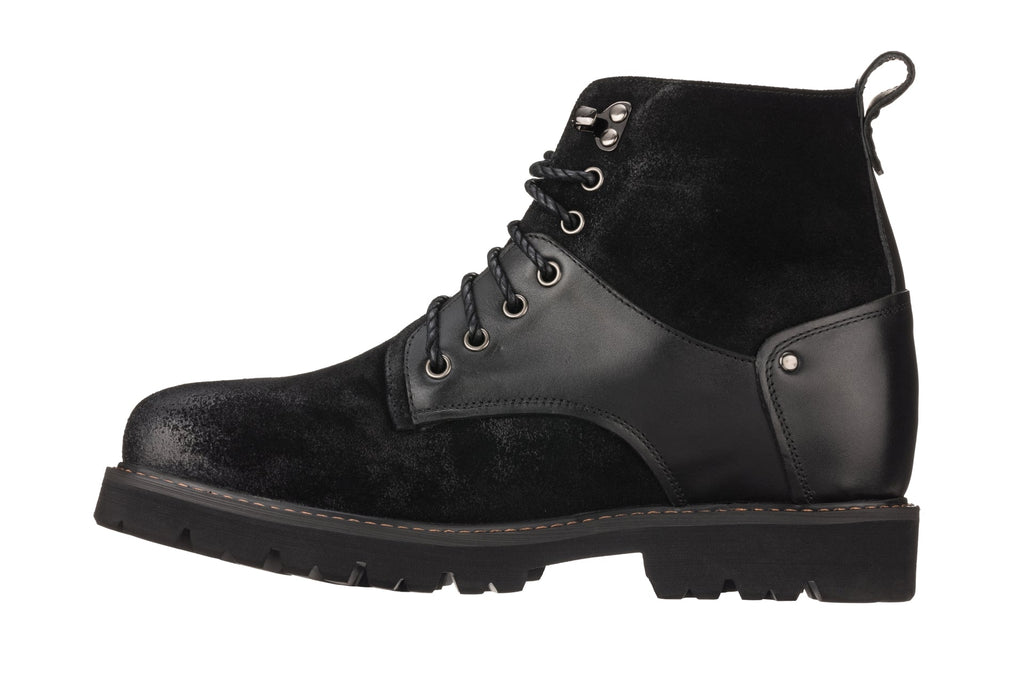 Men's Black Elevator Shoes K8701