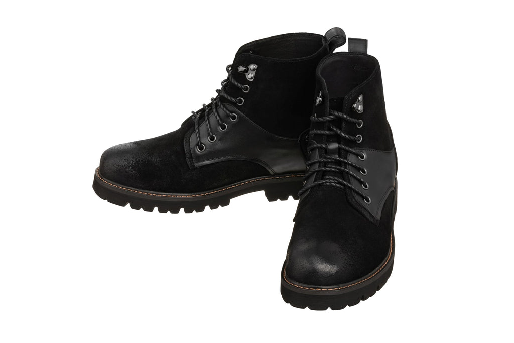 Men's Black Elevator Shoes K8701