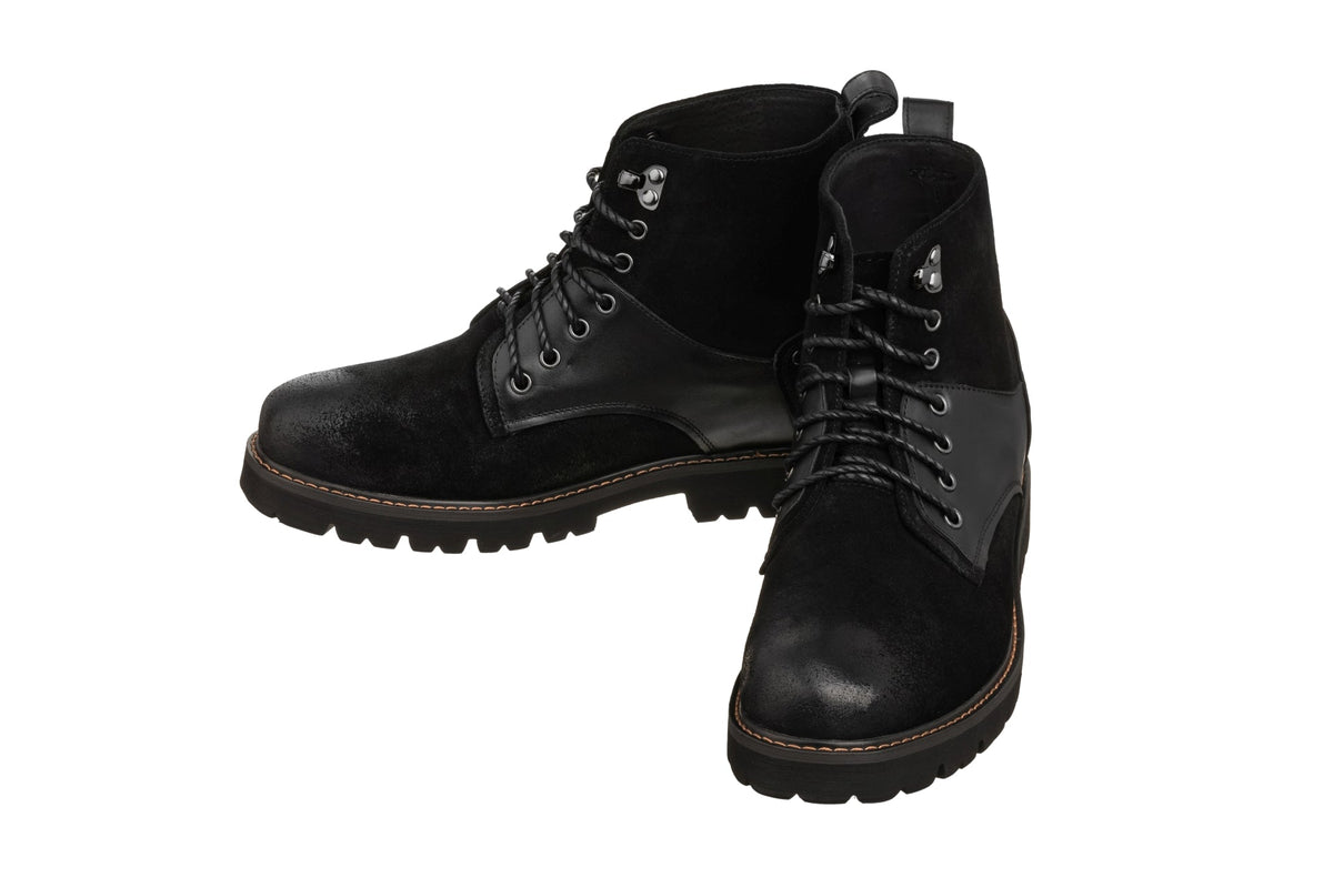 Men's Black Elevator Shoes K8701
