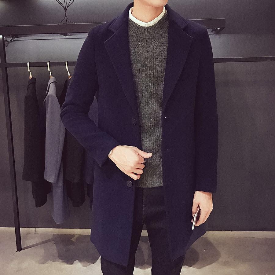 Luxury Simple Overcoat Long Oversized Coat Jacket