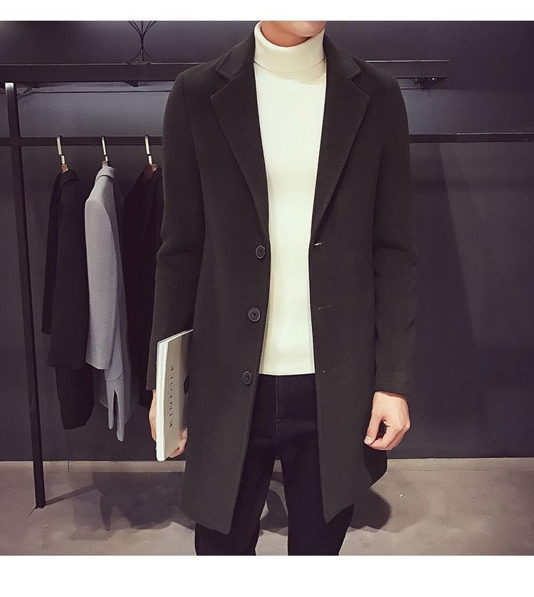 Luxury Simple Overcoat Long Oversized Coat Jacket