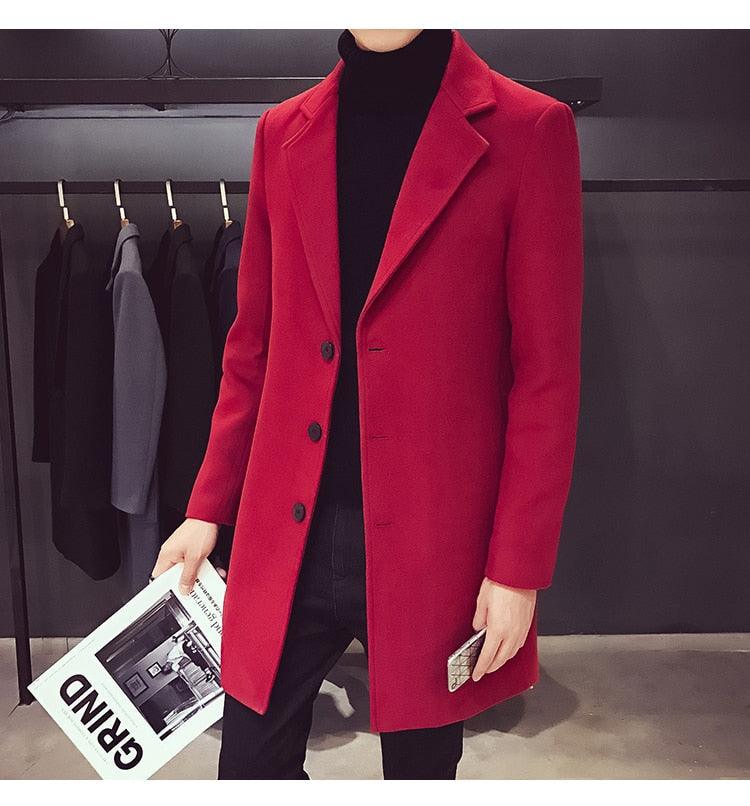 Luxury Simple Overcoat Long Oversized Coat Jacket