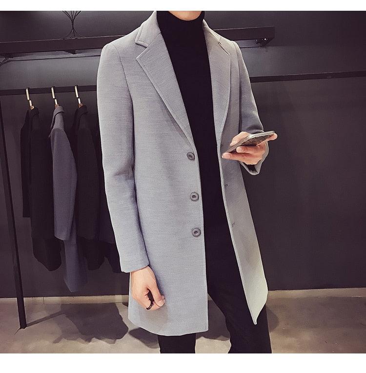 Luxury Simple Overcoat Long Oversized Coat Jacket