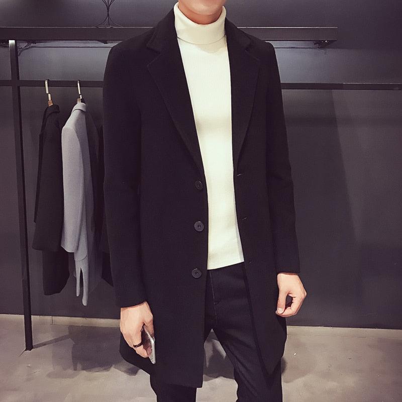 Luxury Simple Overcoat Long Oversized Coat Jacket