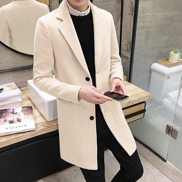 Luxury Simple Overcoat Long Oversized Coat Jacket