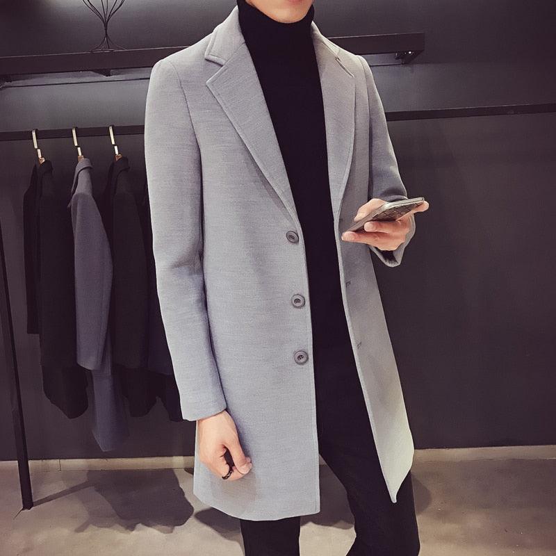 Luxury Simple Overcoat Long Oversized Coat Jacket