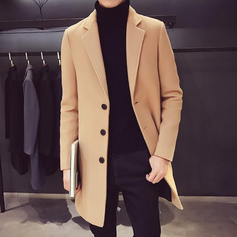 Luxury Simple Overcoat Long Oversized Coat Jacket
