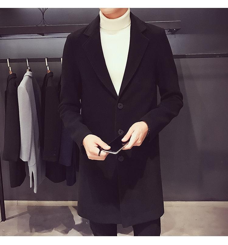 Luxury Simple Overcoat Long Oversized Coat Jacket