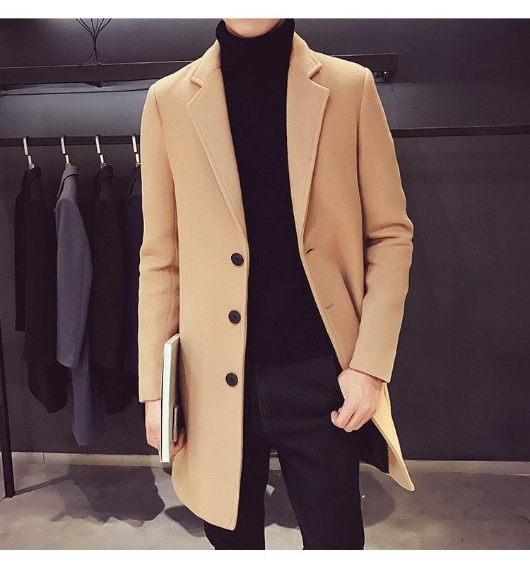 Luxury Simple Overcoat Long Oversized Coat Jacket