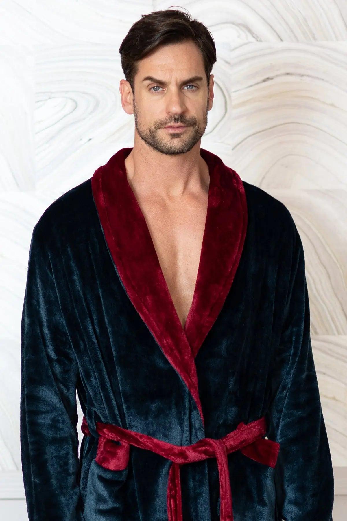 Cozy Men's Plush Robes – Built for Comfort, Designed to Last with available Personalization Add-on