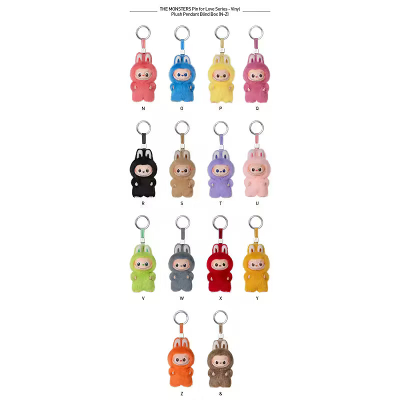 Labubu The Monsters Love Series Vinyl Plush Pendant – Blind Box (A–M / N–Z)