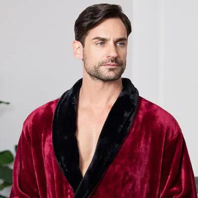 Cozy Men's Plush Robes – Built for Comfort, Designed to Last with available Personalization Add-on