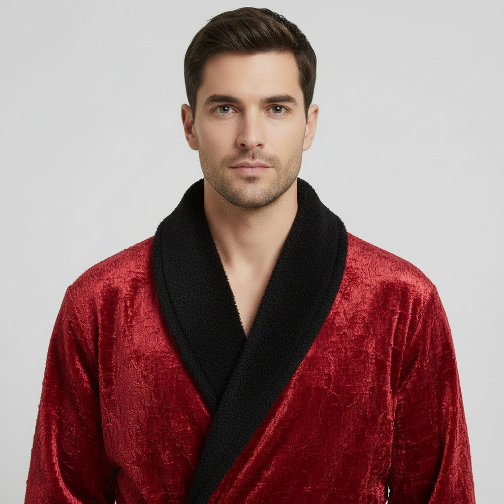 Cozy Men's Plush Robes – Built for Comfort, Designed to Last with available Personalization Add-on
