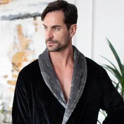 Cozy Men's Plush Robes – Built for Comfort, Designed to Last with available Personalization Add-on