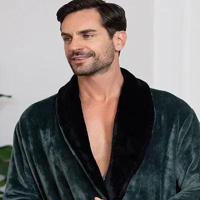 Cozy Men's Plush Robes – Built for Comfort, Designed to Last with available Personalization Add-on