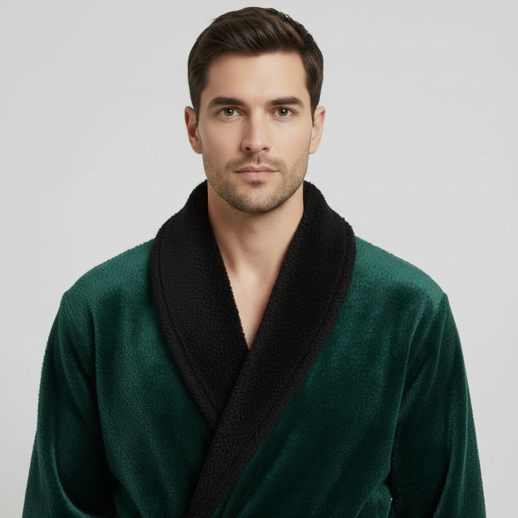 Cozy Men's Plush Robes – Built for Comfort, Designed to Last with available Personalization Add-on