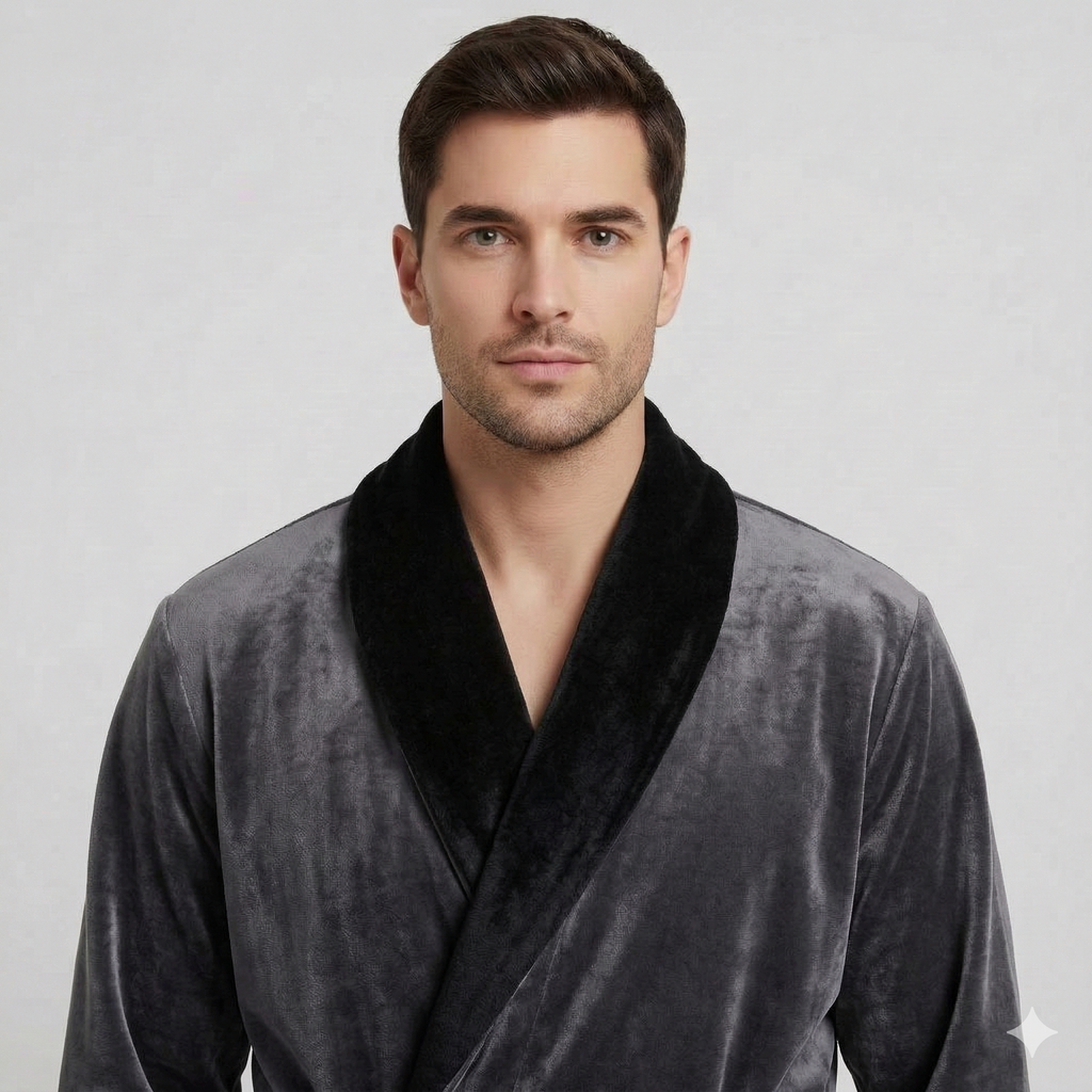 Cozy Men's Plush Robes – Built for Comfort, Designed to Last with available Personalization Add-on