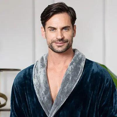 Cozy Men's Plush Robes – Built for Comfort, Designed to Last with available Personalization Add-on