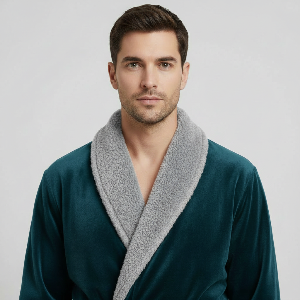 Cozy Men's Plush Robes – Built for Comfort, Designed to Last with available Personalization Add-on