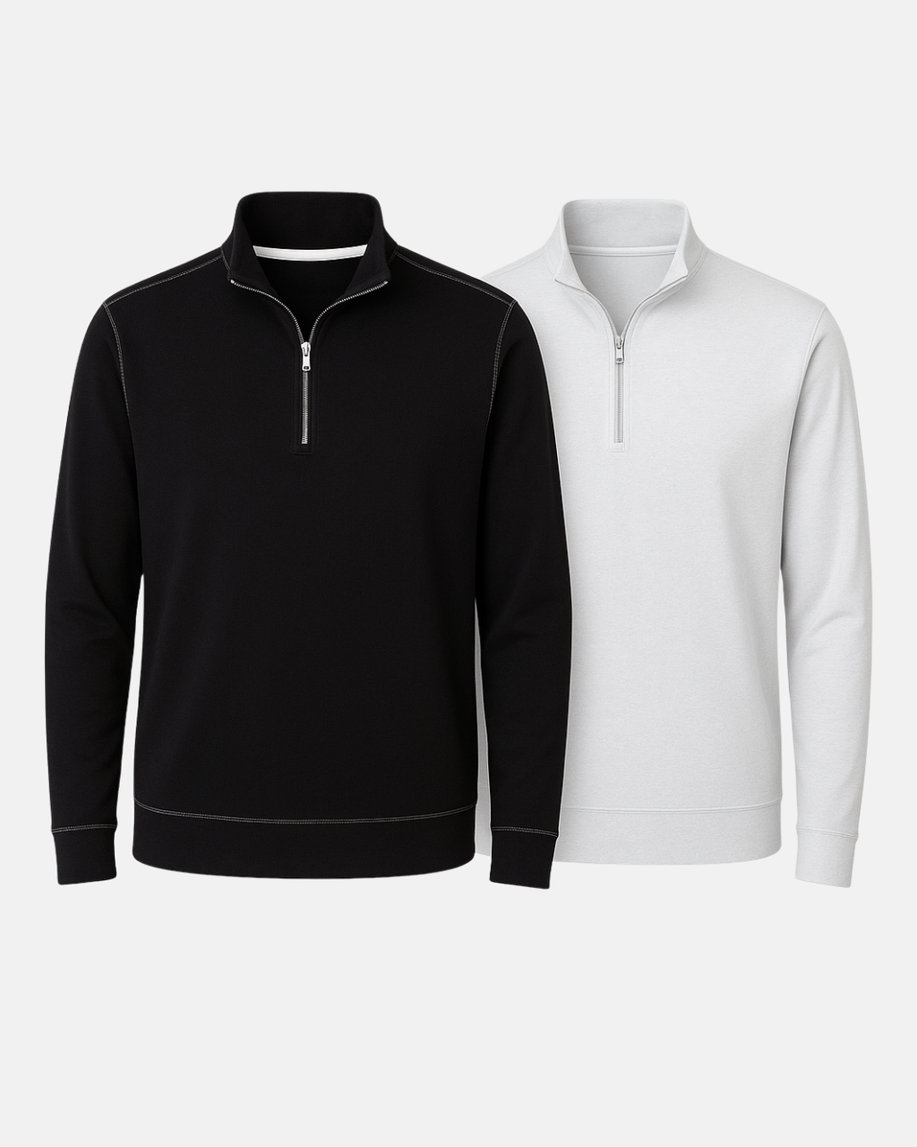 Cinqo Travel Half Zip 2-Pack - Black/White