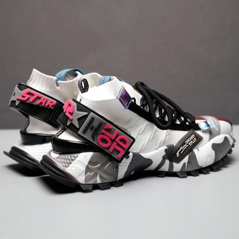 Men's Sneakers: Platform, Breathable, Comfortable, Sock Shoes for Walking and Running