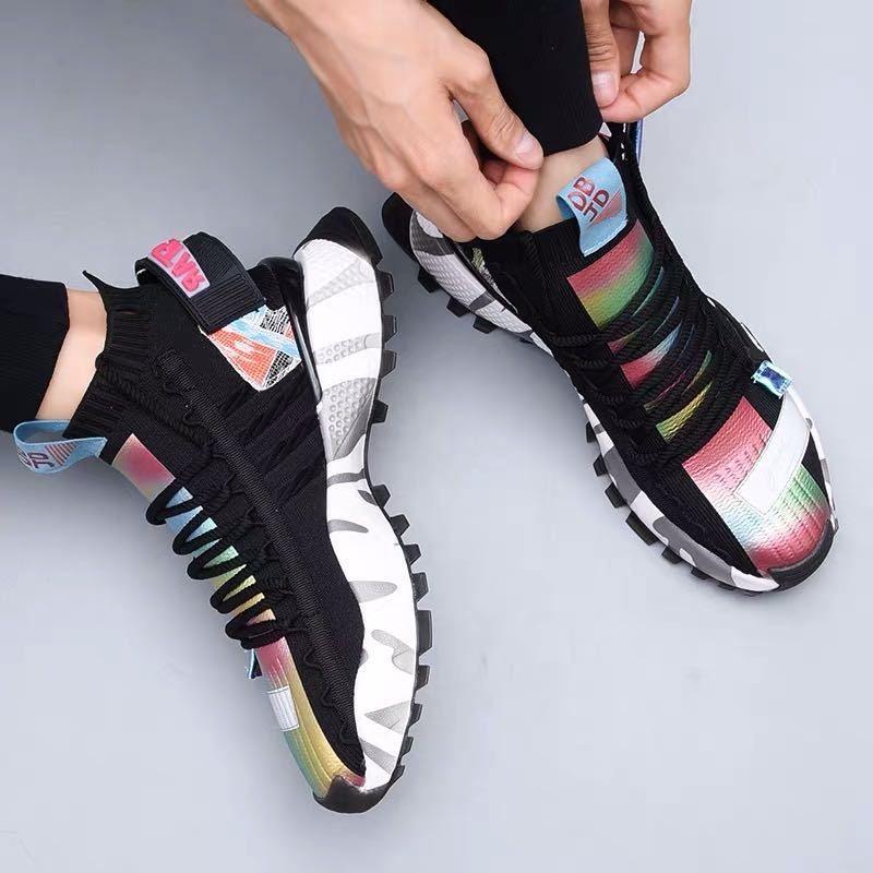 Men's Sneakers: Platform, Breathable, Comfortable, Sock Shoes for Walking and Running