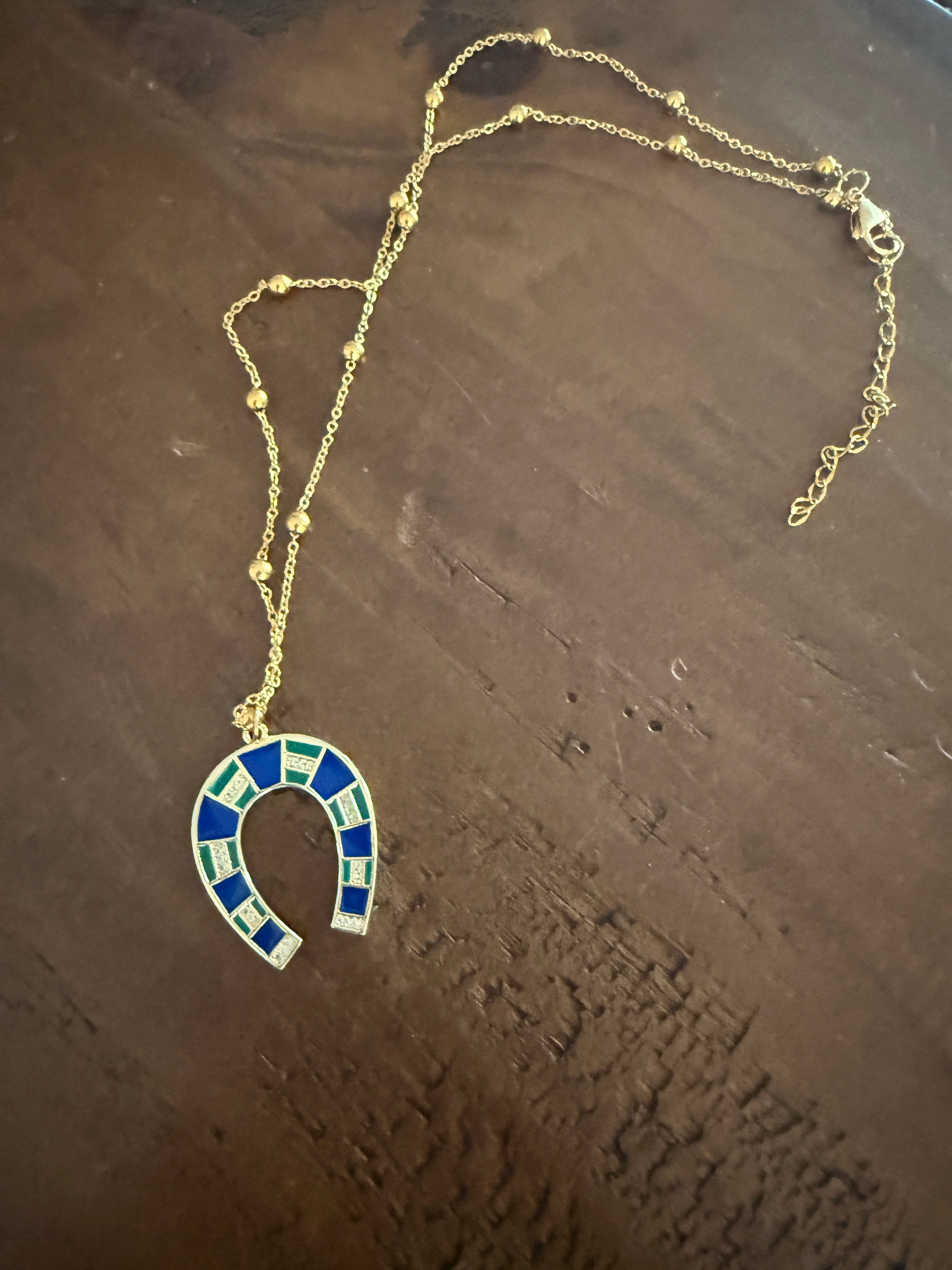 large horseshoe pendants